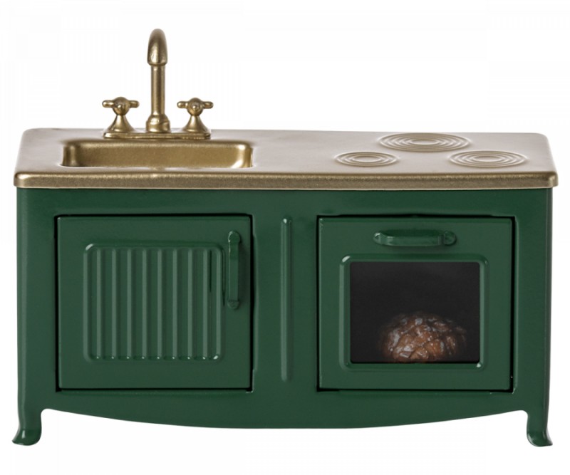 Maileg Kitchen For Mouse In Dark Green