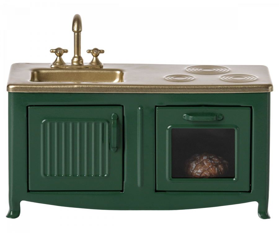 Maileg Kitchen For Mouse In Dark Green