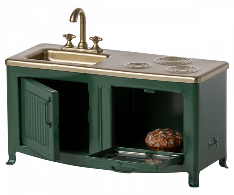 Kitchen For Mouse In Dark Green from Maileg