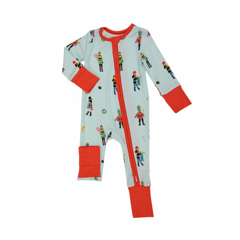 Angel Dear Nutcrackers Bamboo Viscose Zipper Romper