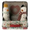 Snowman Ornaments In Metal Suitcase from Maileg