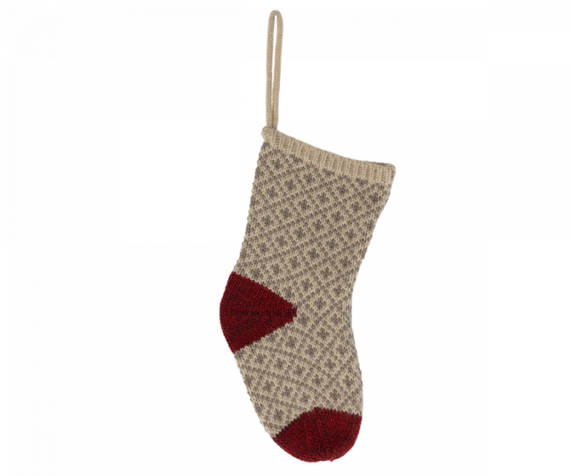 Maileg Christmas Stocking n Soft Grey