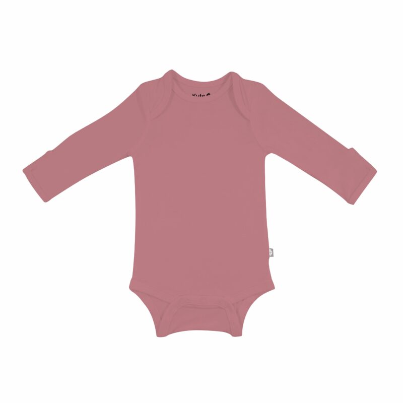 Long Sleeve Bodysuit in Dusty Rose from Kyte BABY