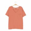 Kyte BABY Women’s Relaxed Fit V-Neck in Sienna