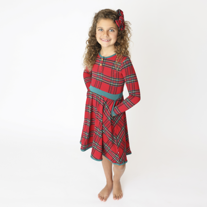 Hanlyn Holiday Plaid Winter Twirler