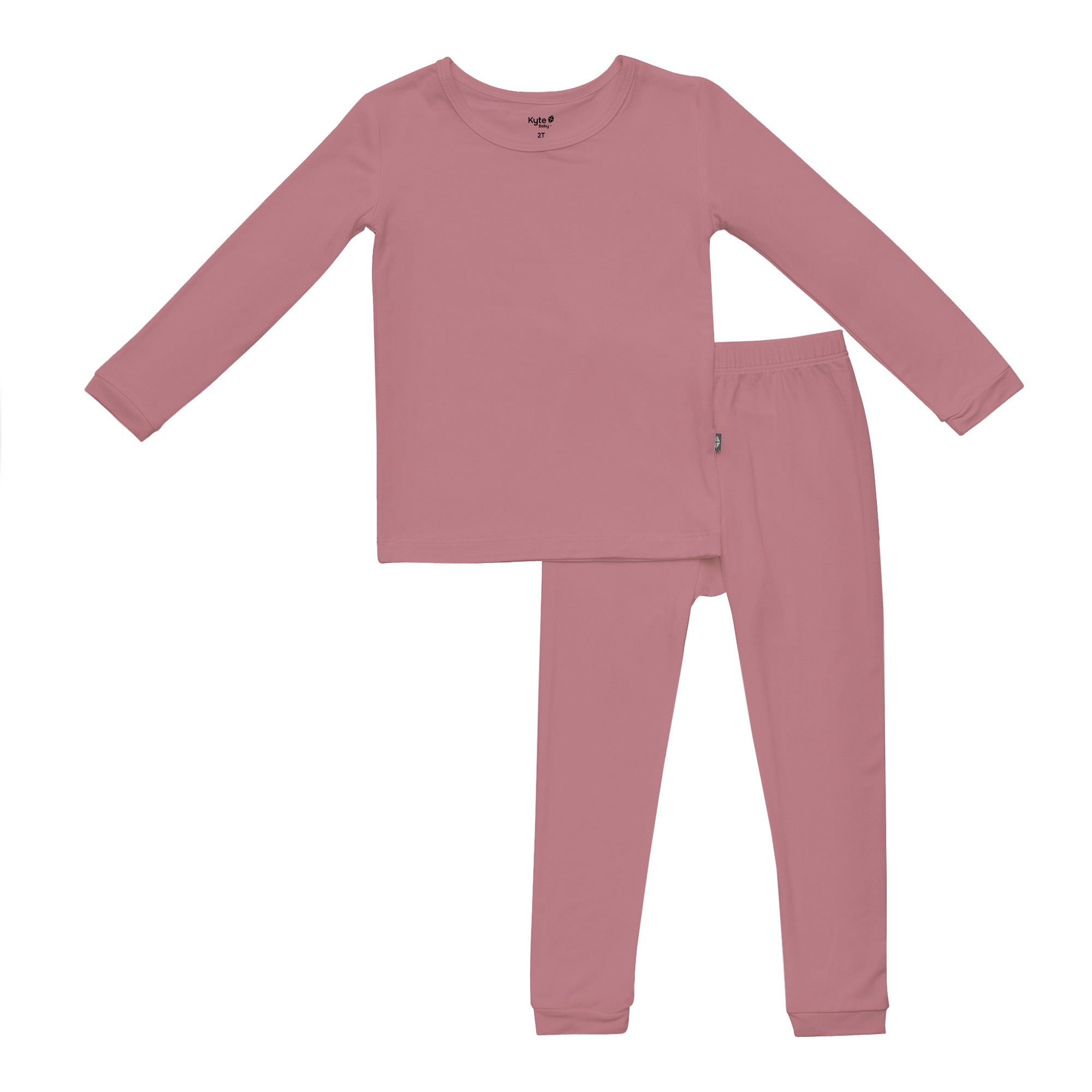 Long Sleeve Pajamas in Dusty Rose from Kyte BABY
