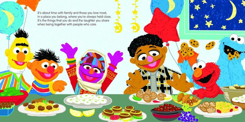 Sesame Street Home for The Holidays made by Sourcebooks