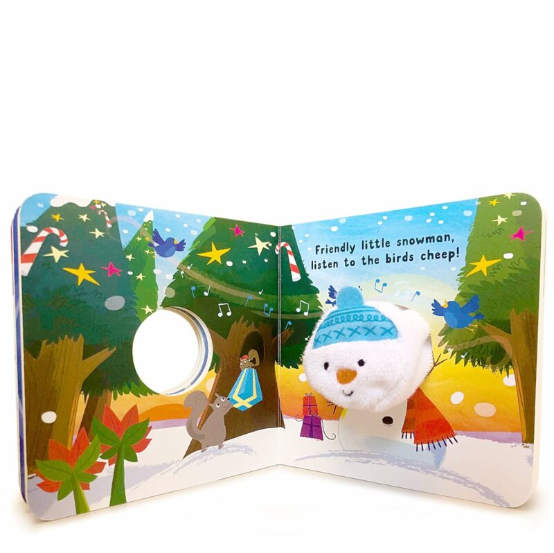 Friendly Little Snowman Finger Puppet Board Book made by Cottage Door Press