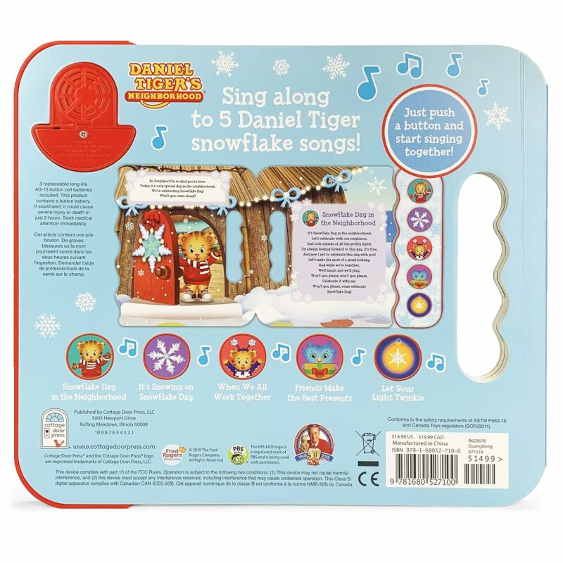 Daniel Tiger: Snowflake Songs made by Cottage Door Press