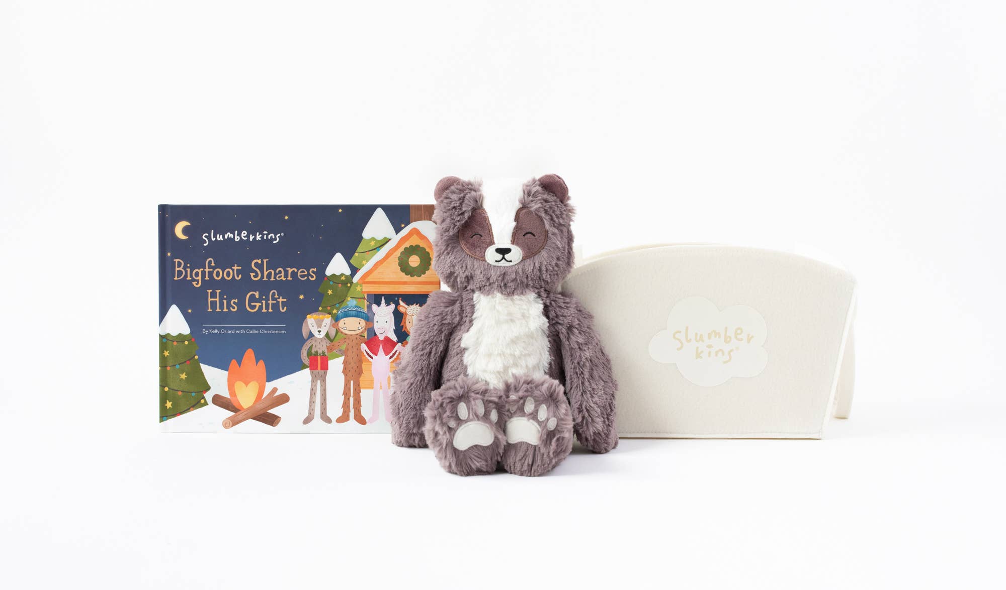 Slumberkins Badger Kin Holiday Essentials Gift Set