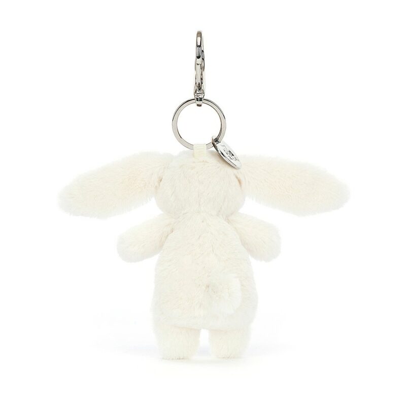 Bashful Bunny Cream Bag Charm made by Jellycat