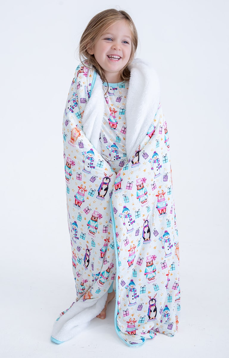 Birdie Bean Fritz Plush Bamboo Viscose Toddler Birdie Blanket