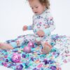 Mariah & Fritz Ruffled Bamboo Viscose Toddler Birdie Blanket made by Birdie Bean