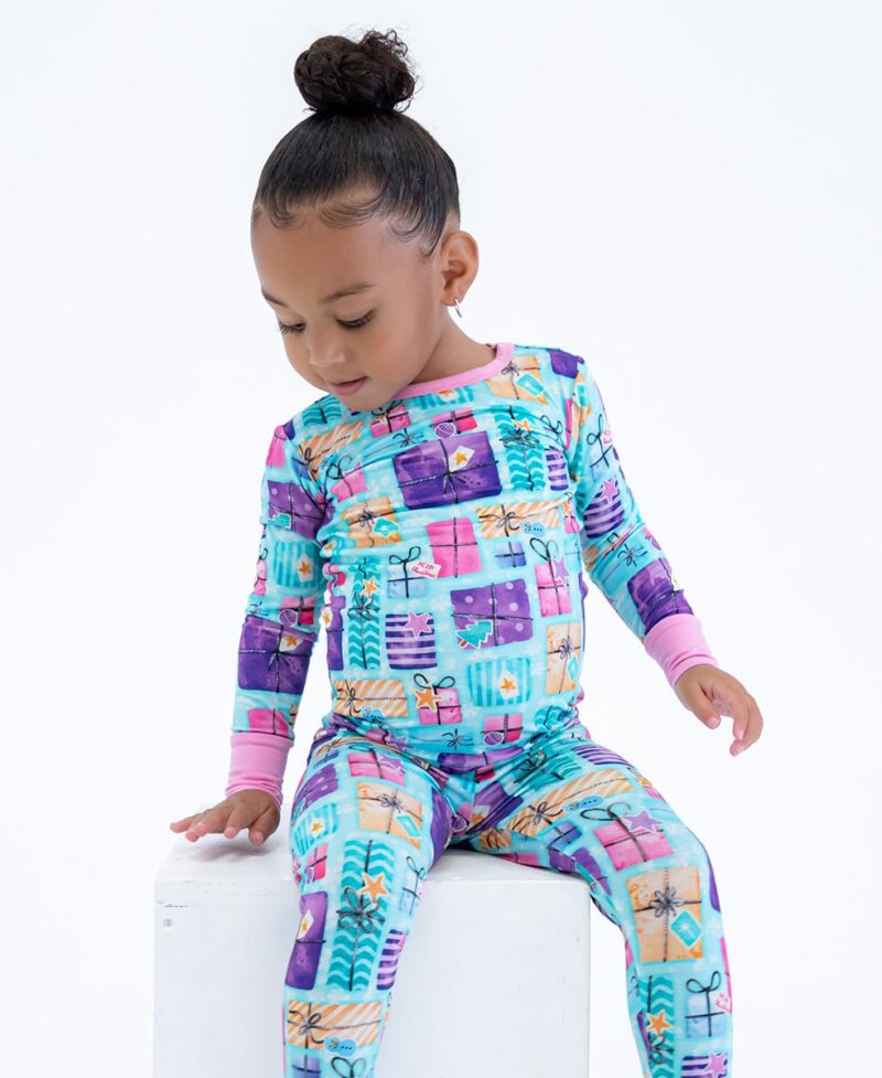 Mariah Bamboo Viscose Two-Piece Pajamas from Birdie Bean