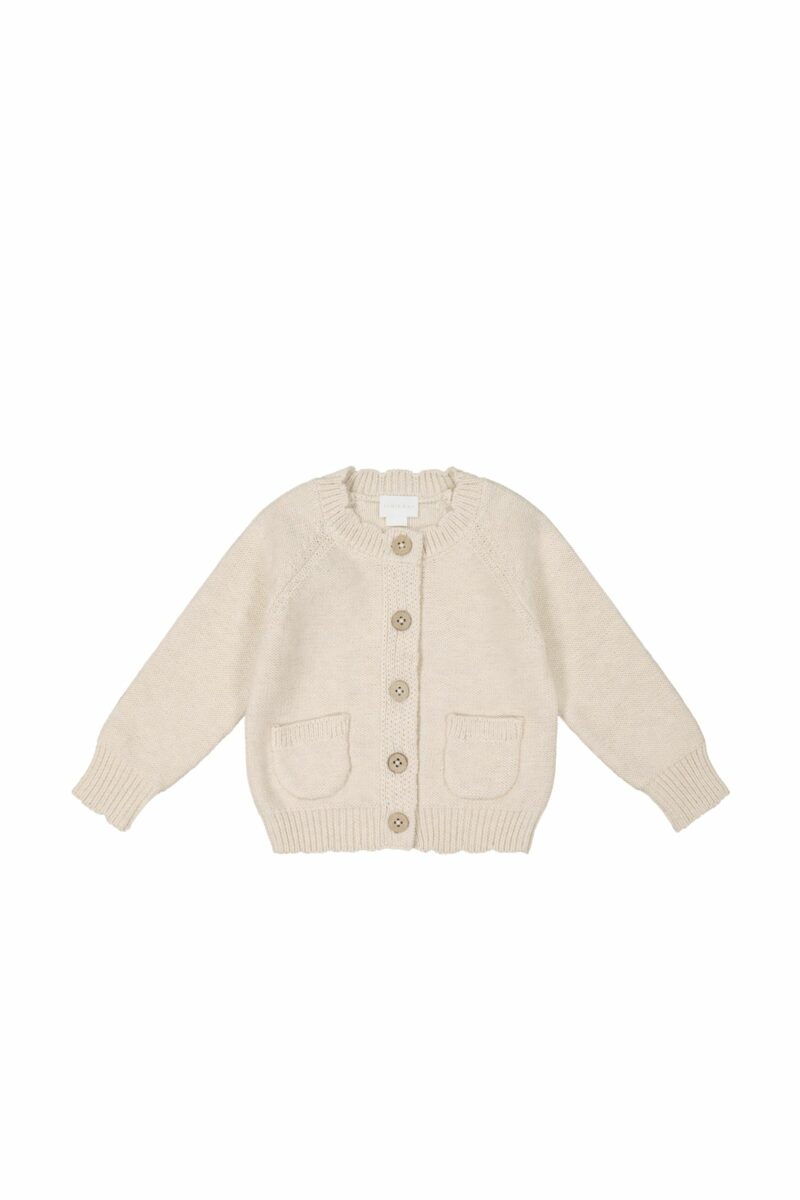 Jamie Kay Zoe Cardigan in Light Oatmeal Marle