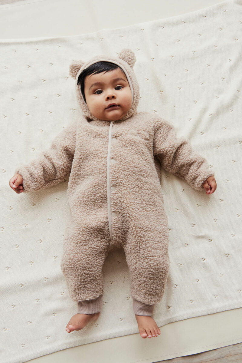 Sasha Sherpa Onesie in Lait Marle from Jamie Kay