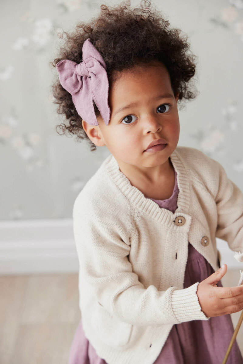 Zoe Cardigan in Light Oatmeal Marle from Jamie Kay