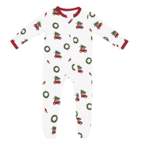 Kyte BABY Zippered Footie In Wreath