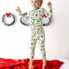 Forest Wonderland Lumberjacks Long Sleeve Pajama Set from Free Birdees