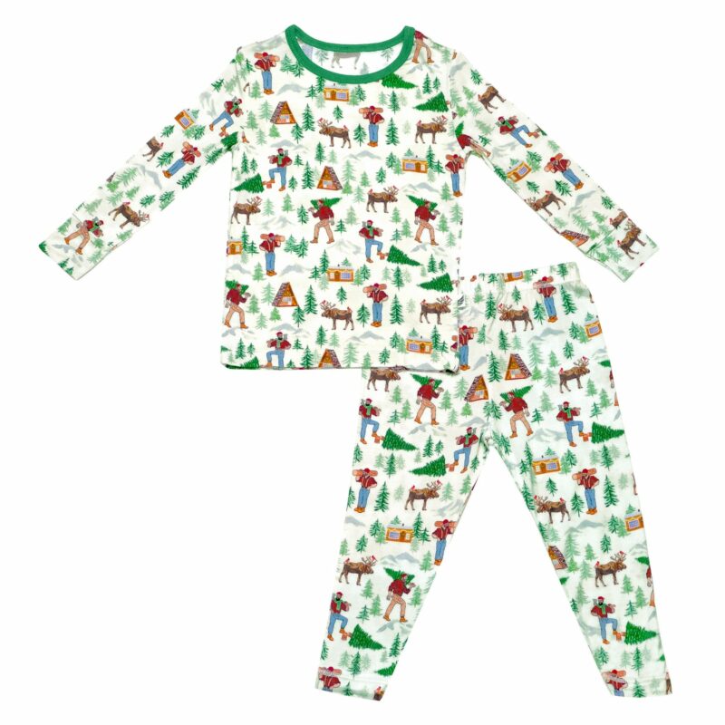 Free Birdees Forest Wonderland Lumberjacks Long Sleeve Pajama Set