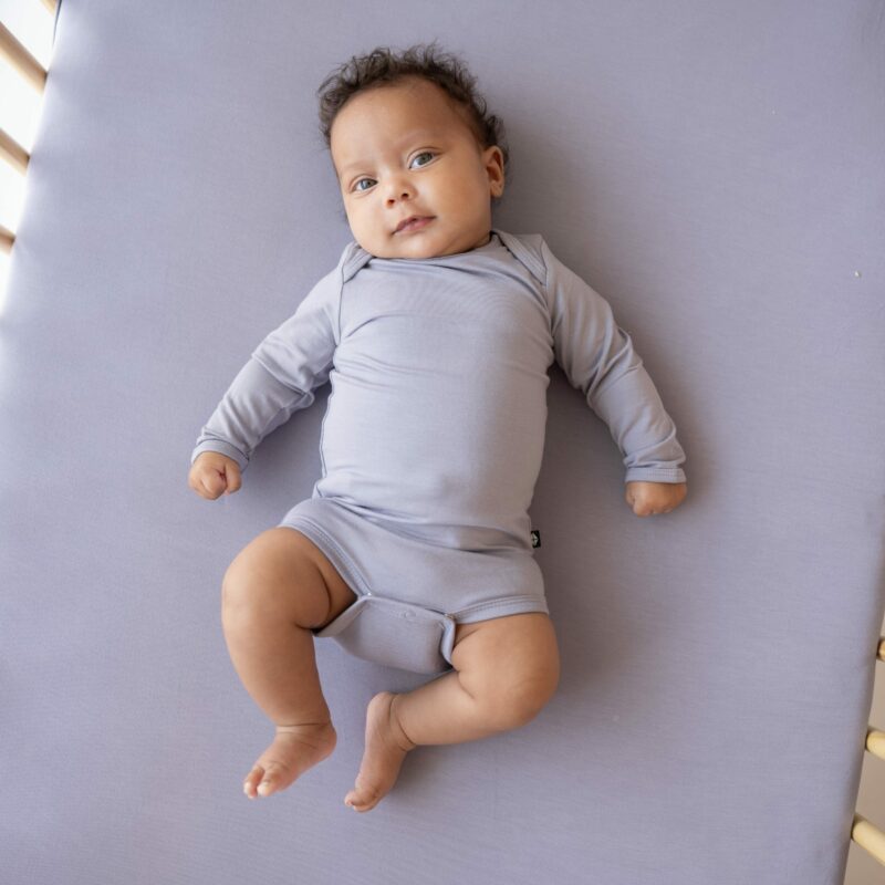 Long Sleeve Bodysuit in Haze from Kyte BABY