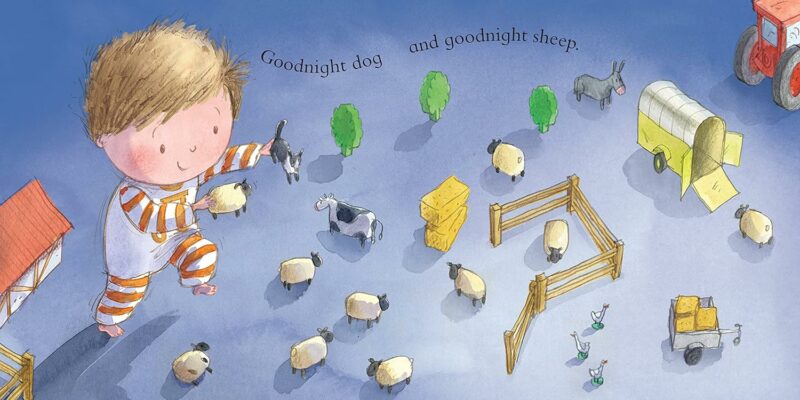 Goodnight Tractor Board Book made by Sourcebooks