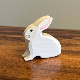 PoppyBaby Co White Rabbit Wooden Figure