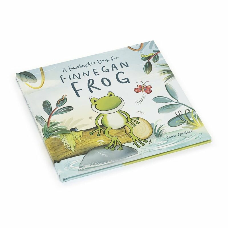 A Fantastic Day for Finnegan Frog Book made by Jellycat
