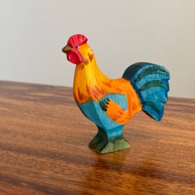 PoppyBaby Co Rooster Wooden Figure