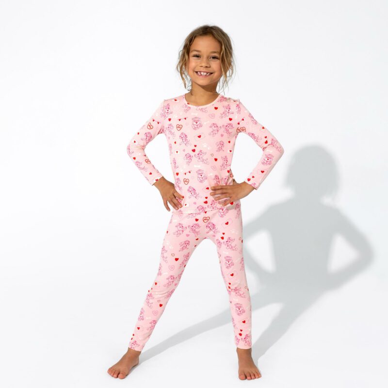 Bellabu Bear PAW Patrol Valentine Pink Bamboo Pajamas