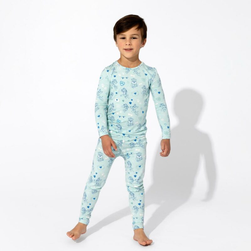 Bellabu Bear PAW Patrol Valentine Blue Bamboo Pajamas