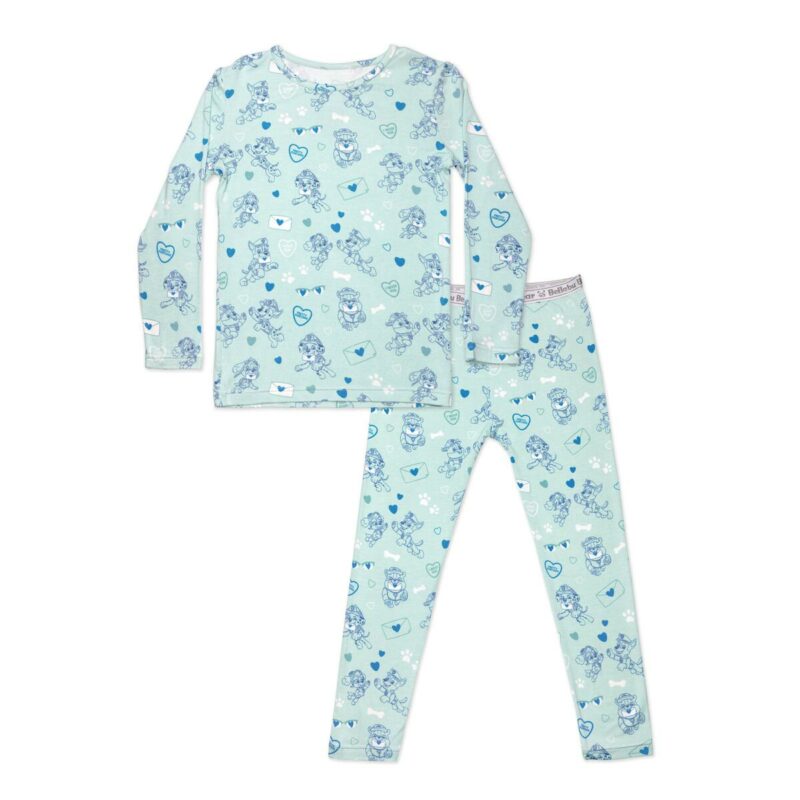 PAW Patrol Valentine Blue Bamboo Pajamas available at Blossom