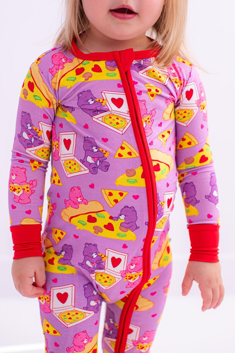 Care Bears Pizza Valentine Convertible Romper available at Blossom