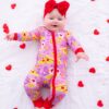 Birdie Bean Care Bears Pizza Valentine Convertible Romper