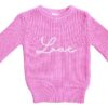Pink Love Chunky Knit Sweater available at Blossom