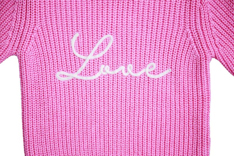 Pink Love Chunky Knit Sweater