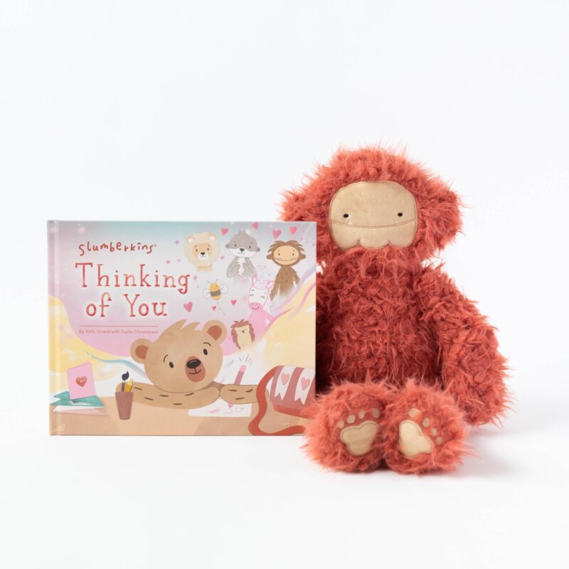 Slumberkins Copper Bigfoot Stuffie + Hardcover Book