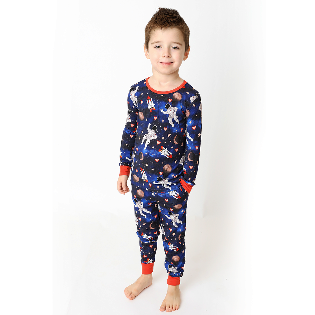 Hanlyn Collective Love You To The Moon And Back Bamboo Lyocell Kids Lounge Set