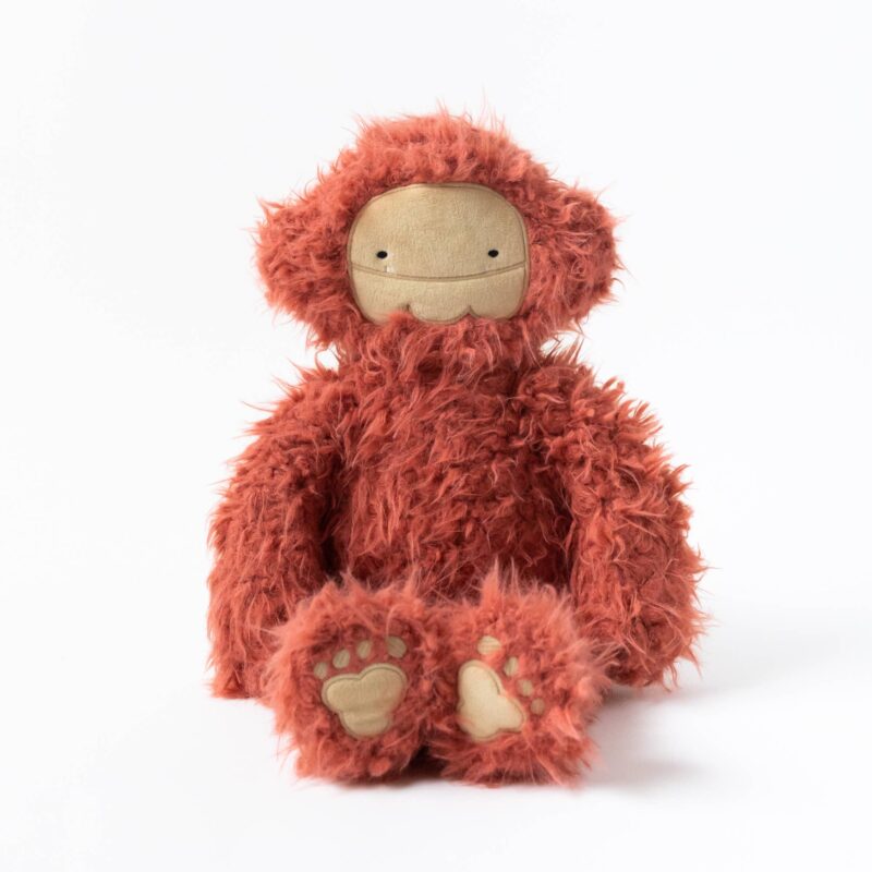Copper Bigfoot Stuffie + Hardcover Book made by Slumberkins