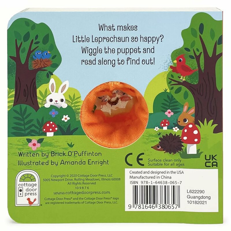 Happy Leprechaun Finger Puppet Book Children's Books