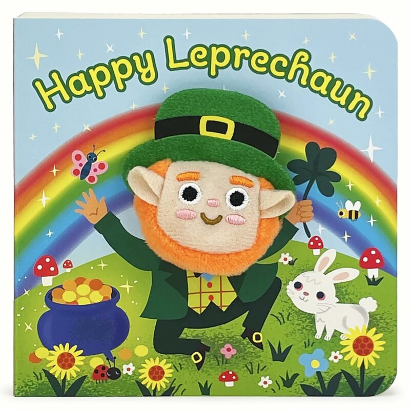 Happy Leprechaun Finger Puppet Book