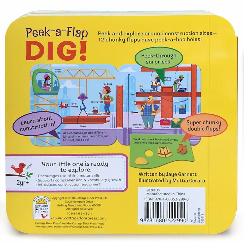 Dig! Peek-a-Flap Board Book part of our  collection