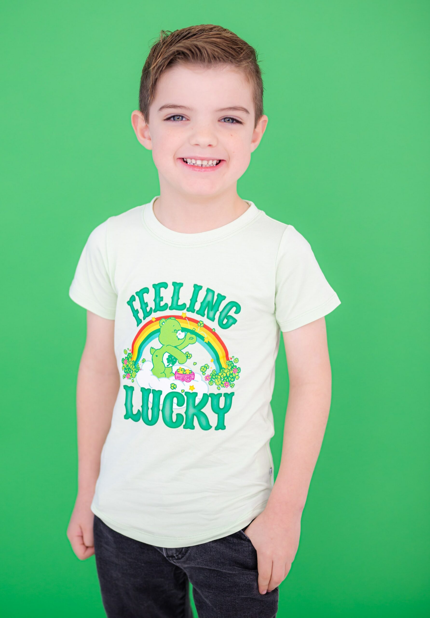 Birdie Bean Care Bears Feeling Lucky Graphic T-Shirt