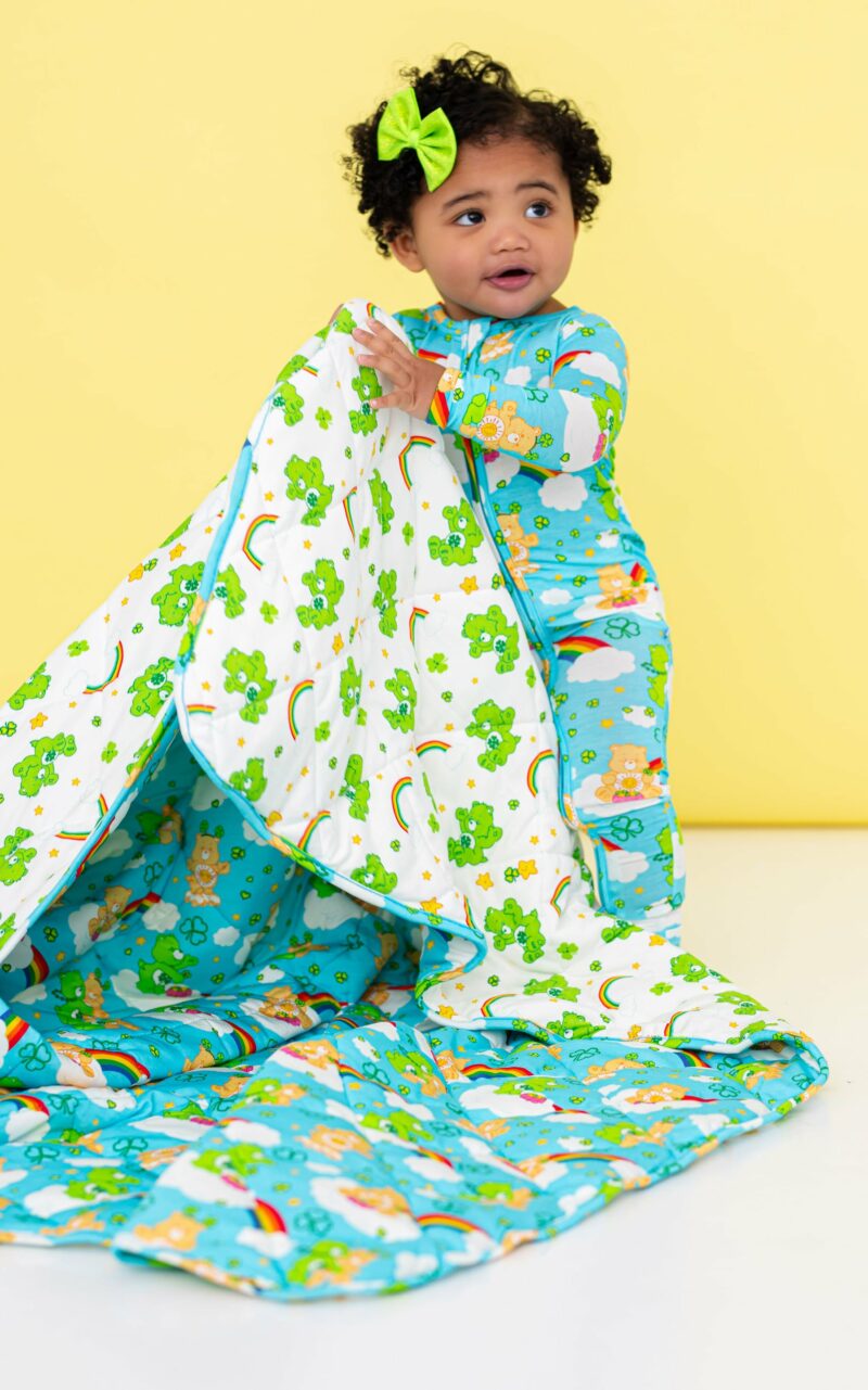 Birdie Bean Care Bears St. Patrick's Day Toddler Birdie Quilt