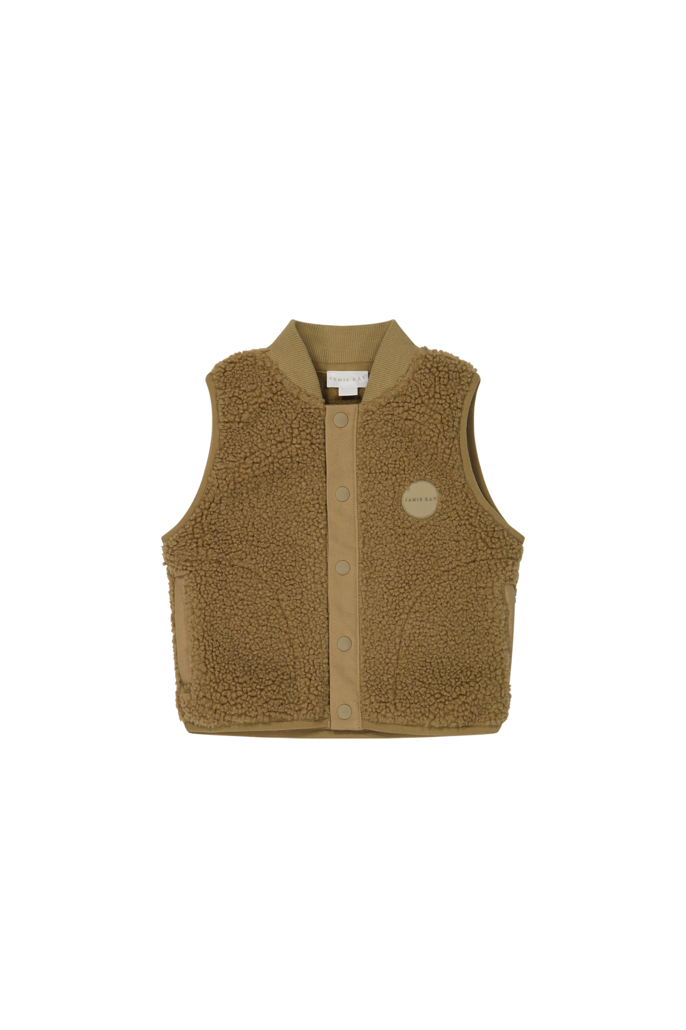 Jamie Kay Jody Sherpa Vest in Buckwheat