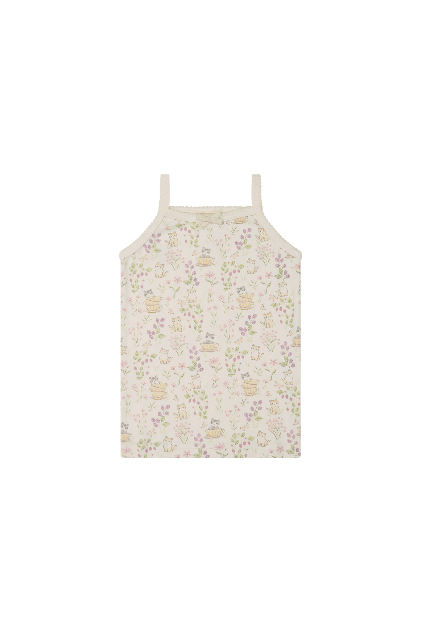 Jamie Kay Organic Cotton Singlet in Moons Garden