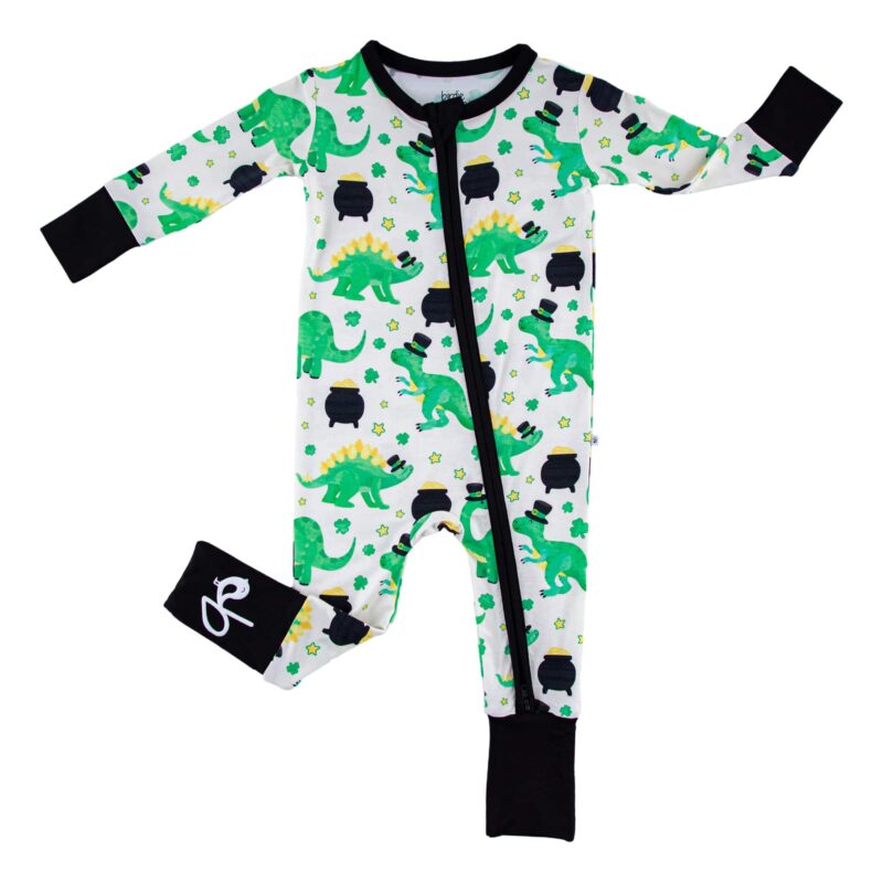 Birdie Bean Patrick Bamboo Viscose Convertible Romper St. Patricks