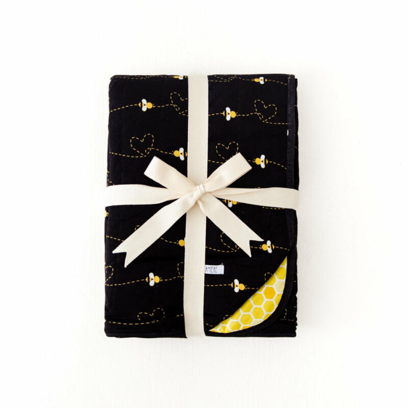 Dreamiere Bumble and Kind Quilted Children's Bamboo Blanket