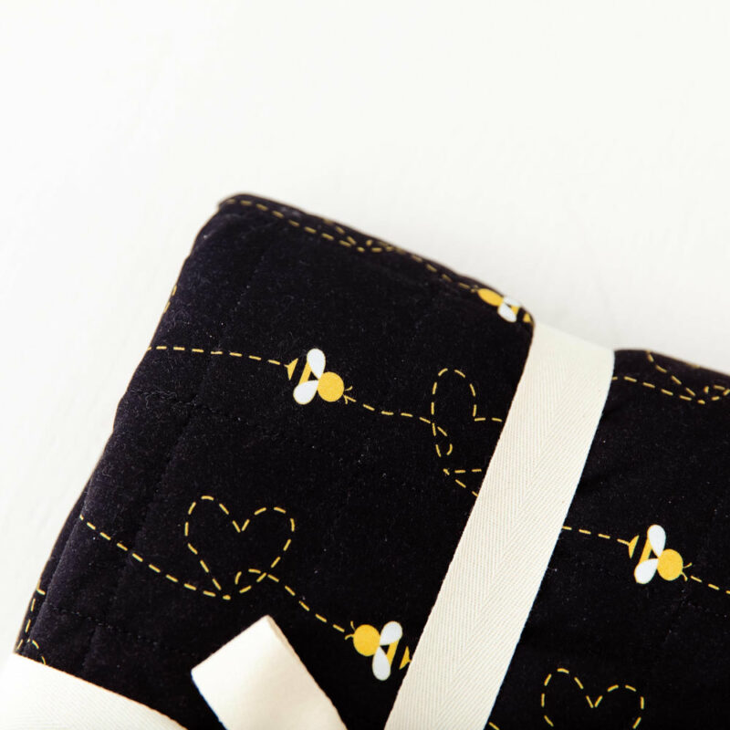 Bumble and Kind Quilted Children's Bamboo Blanket made by Dreamiere