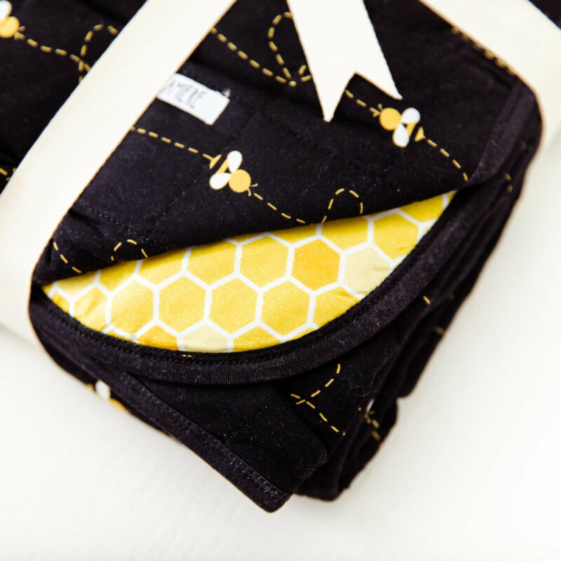 Bumble and Kind Quilted Children's Bamboo Blanket from Dreamiere